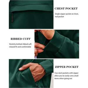 2025 veste de golf légère à glissière complète pour hommes avec col montant coupe-vent décontracté vêtements d'extérieur - Product Image 3