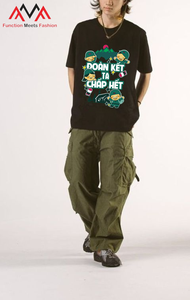 Camiseta de Hombre FMF de Corte Regular, Manga Corta, 95% Algodón, Ecológica, Transpirable, Estilo Casual Elegante, con Estampado Gráfico Digital - Product Image 2