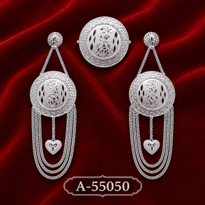 Pendientes de tuerca vintage con flor para mujer, chapados en oro tibetano, aleación con microincrustaciones, joyería de lujo con forma de corazón para boda, tercera parte - Product Image 5