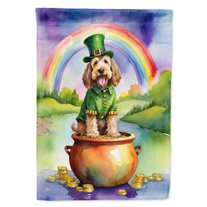 St Patrick's Day Otterhound <b>Garden</b> <b>Flag</b> Multicolor Decorative Mailbox & Patio Banner for Yard & Lawn Artwork for Flower Beds - Product Image 1