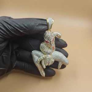 Colgante 3D de Spider-Man en Plata de Ley 925, Colgante Personalizado de Personaje de Dibujos Animados para Hombre, Regalo de Cumpleaños, Joyería Hip Hop - Product Image 6