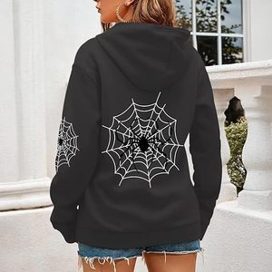 Sudadera con Capucha ROMEO INDUSTRY para Mujer, Estilo Y2K, con Bolsillos, Mezcla de Algodón, Suave, Cómoda, Transpirable, Informal, Otoño/Invierno - Product Image 2
