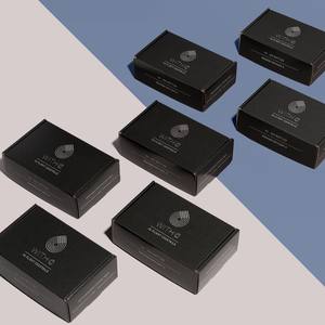 กล่องกาแฟแข็งแรงทนทานแบรนด์หรู สีขาวแดง ตกแต่งด้วยผ้าฝ้าย ตัดแต่งอย่างประณีต ฟรานซิสโก Airbnb กระดาษรีไซเคิลลายนูน พรีเมียม OEM จำนวนมาก - Product Image 2