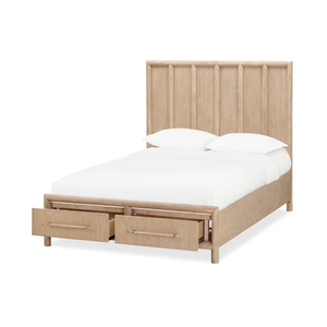 Solid Teak Wood <b>Bed</b> <b>Frame</b> Minimalist Upholstered Wooden <b>Bed</b> With Storage Drawers for Hotel Bedroom - Product Image 3