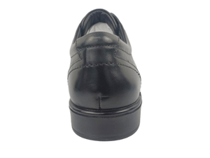 Zapatos Oxford de Vestir para Hombre, Negros, de Cuero Vacuno, con Cordones, Punta Redonda, para Oficina y Carrera Profesional, Color Sólido, Suela de Goma, para Todas las Temporadas - Product Image 5
