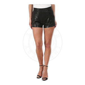 New ArrivedShorts Summer 100% Cotton Shorts High Quality Women Leather Shorts High Quality Shorts For Ladies MADE BY BS 2026 - Product Image 3
