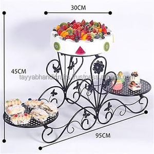 High Demand Brass Cake Stand for Formal Events and Gatherings for Cake and <b>Dessert</b> Displays from India - Product Image 4