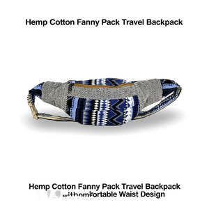 Sac banane de voyage en coton et chanvre avec design confortable pour la taille - Product Image 2