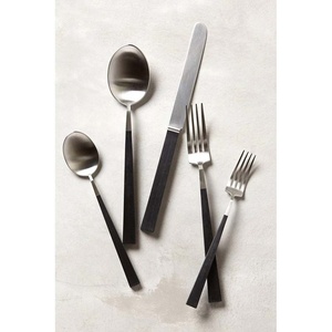 Ensemble de cuillères de service rondes en laiton massif avec poignée faite à la main cuillère de service de restauration de Buffet en acier inoxydable - Product Image 4