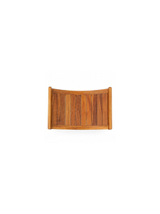 Modern Minimalist Wooden Solid Teak Tufted <b>Stool</b> with Curve <b>Seat</b> Stable Legs Eco-Friendly Space-Saving Dining Room Furniture - Product Image 5
