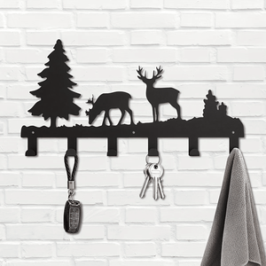 Ganci da Parete Resistenti in PE Nero Opaco CIFbuy, Organizzazione Moderna con Montaggio Adesivo per Ingresso, Servizio di Ritiro Disponibile - Product Image 3