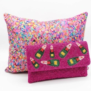 New Arrival Fashion Floral Design Glass Beaded Clutch Women Elegant Handmade Evening <b>Bag</b> Stylish Designer Handbag Party Flap - Product Image 2