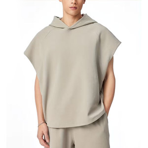 Sudadera sin mangas con capucha para hombre, para entrenamiento, culturismo y gimnasio, al por mayor - Product Image 1