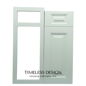 Gabinetes de Cocina con Marco Blanco Sanyang Aspen, Precio de Fábrica, Últimos Diseños de Unidades de Gabinetes de Cocina Completas - Product Image 2