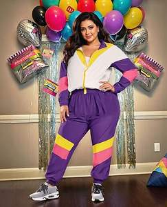 Conjunto Deportivo Oversize Estilo Streetwear para Mujer, Traje Retro Hip Hop, Chaqueta Cortavientos para Parejas - Product Image 2