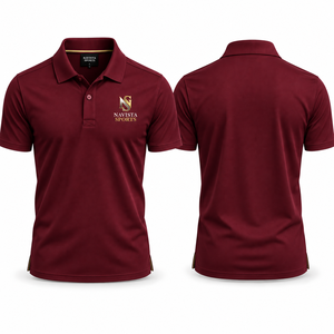 เสื้อเชิ้ตแขนสั้นผู้ชาย Navista Sports สีเขียวดำ ผ้าถักเนื้อแน่น ปักโลโก้ ระบายอากาศได้ดี ซับเหงื่อ ทรงปกติ - Product Image 2