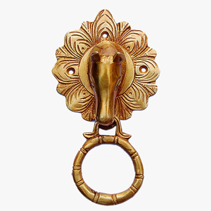 Battant de porte décoratif en laiton en forme de tête de cheval et fer à cheval, quincaillerie de porte d'entrée, décoration intérieure, décoration de porte de ferme - Product Image 6