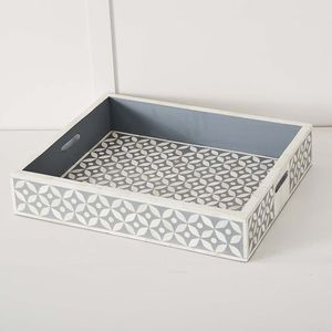 New Design Bone Inlay Best Quality Bone Inlay Serving <b>Tray</b> Luxury <b>Tray</b> For Restaurant Wedding Party Used <b>Dinner</b> Serve <b>Tray</b> - Product Image 4