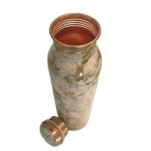 Bouteille d'eau en cuivre pur de haute qualité 1000 ml, design de couvercle unique, revêtement anti-corrosion écologique, unisexe, idéale pour les fêtes - Product Image 2