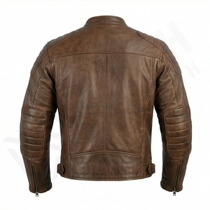Veste de moto en cuir véritable pour homme de qualité supérieure, nouvelle arrivée, vestes de moto d'hiver, protections amovibles, personnalisables - Product Image 2
