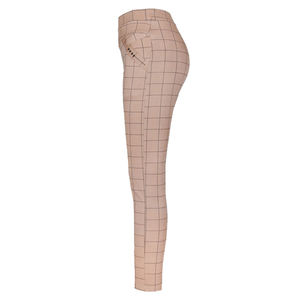 Women's High Waist <b>Plaid</b> Pencil Pants Skinny Fit Full Length Elastic Waist Casual Knitted With Pockets - Product Image 6