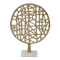 Centre de table de luxe multifonctionnel personnalisable en aluminium plaqué or, style nordique classique moderne, pour la décoration de la maison