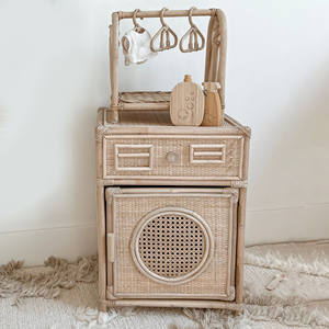 Jouet lave-linge en rotin pour bébé, bon prix, jouets de jeu de rôle pour la maison, mini machine à laver pour enfants - Product Image 2