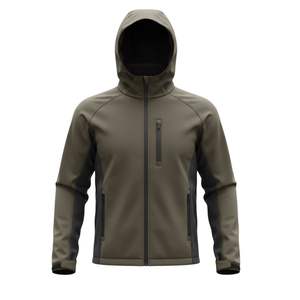 Chaqueta Softshell Impermeable y Cortavientos de 220 Gramos, Personalizable, para Exteriores, con Forro de Microfelpa, Cierre Impermeable, Corte Regular, Cuello Alto, Delgada - Product Image 1
