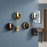 Porte-clés mural multifonctionnel en zinc Royal Modern, support durable non pliable, finition de luxe, crochets décoratifs pour appartement
