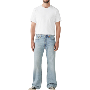 Pantalones Vaqueros de Mezclilla Acampanados para Hombre, Estilo Moderno, Suaves y Elásticos, Ropa Casual de Calle, Venta al por Mayor OEM ODM - Product Image 4