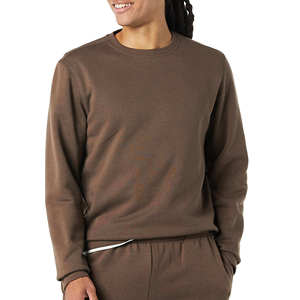 Sweat-shirts en coton surdimensionnés à épaules tombantes pour hommes, personnalisables avec logo, en molleton, col rond, pour l'hiver, brodés, vente en gros - Product Image 1