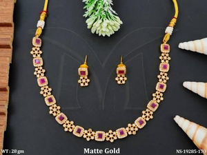 ชุดสร้อยคอโบราณสไตล์วินเทจ ดีไซน์เนอร์เครื่องประดับชาติพันธุ์ ชิ้นงานโดดเด่นสำหรับงานแต่งงาน งานเทศกาล และงานวัฒนธรรม - Product Image 2