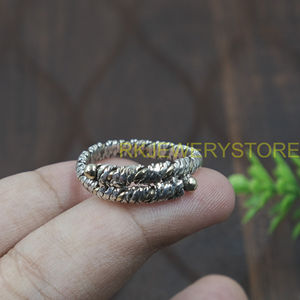 Handmade Textured 925 Silver& Brass wire <b>Ring</b> Vintage Rope Design Band Artisan Jewelry Unisex Fashion Minimalist <b>Statement</b> <b>Ring</b> - Product Image 5