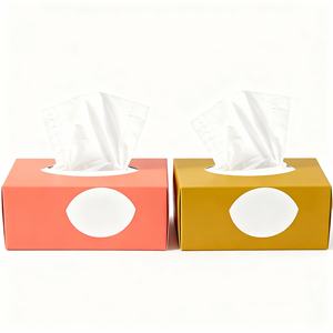 Boîte de mouchoirs en papier doux pour le visage, 2 ou 3 plis, jetables, en pâte vierge, pour usage domestique, bureau ou hôtel - Product Image 2