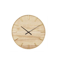 Horloge murale numérique à quartz en bois antique, style européen, design bohème, fonctionnement mécanique, tailles personnalisées disponibles pour bureau/d'étude
