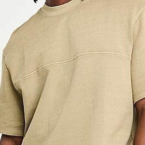 T-shirts en coton surdimensionnés de qualité supérieure pour hommes, coupe ample et décontractée, séchage rapide, épaules tombantes - Product Image 4