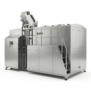 Exbio EX-5000 5t, Digestor de Residuos Alimenticios de Acero Inoxidable 304, Máquina de Compostaje, Triturador de Alimentos Comercial, Motor de Inducción de 15kW, en Tiempo Real - Product Image 1