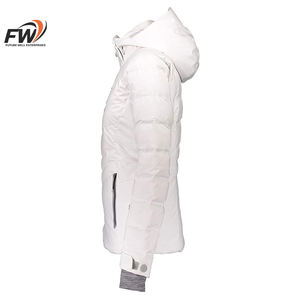 Manteau d'hiver pour femme, long, en duvet, grande taille, en cuir imprimé serpent, coupe-vent, tricoté, avec fermeture éclair - Product Image 2