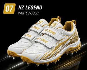 รองเท้าคริกเก็ตพรีเมียม HIT ZONE วัสดุ PU สวมใส่สบาย น้ำหนักเบา รองเท้ากีฬา พื้นรองเท้ามีความยืดหยุ่น ใช้งานได้ดีบนพื้นสนาม - Product Image 3