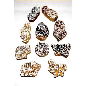 Sello de madera tallado a mano, bloque de impresión, papel artesanal, estampado - Product Image 4