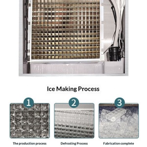 Máquina de Hielo de Exportación Personalizada, Refrigerada por Aire o Agua, para Hacer Hielo Cuadrado, en Forma de Media Luna, Hemisférico, para Tiendas de Té con Leche y Restaurantes - Product Image 2