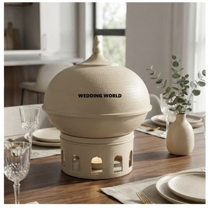 Metal Food Warmer Customized Finished Designer Casserole Kitchen Ware Designer Wholesale Metal Hotpot - Product Image 1
