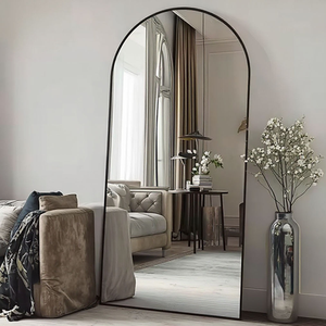 Miroir sur pied pleine longueur en verre trempé de haute qualité avec cadre renforcé - Product Image 1