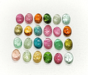 พลอยทัวร์มาลีนทรงรีแบบหลวม AAA ขนาด 7*5 มม. พลอยธรรมชาติ 100% สำหรับทำเครื่องประดับ ราคาขายส่ง - Product Image 3