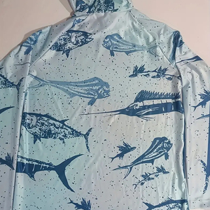Sweat à capuche unisexe à manches longues, protection UV UPF 50, respirant, séchage rapide, imprimé animal, avec options de logo personnalisé - Product Image 4