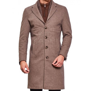 Abrigo de Invierno Premium para Hombre, Tejido de Lana, Lujo y Comodidad, Manga Larga, para Viajes al Aire Libre, Cálido, Grosor Estándar, Ropa Exterior para Uso Diario - Product Image 5