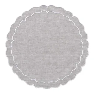 Set de table artistique en lin brodé pour la décoration de table de réception de maison neuve à domicile – Vente en gros - Product Image 2