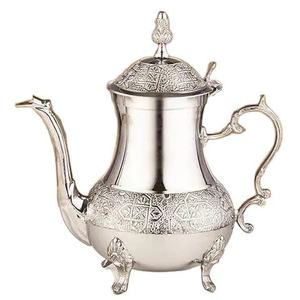 Embossed Design Brass <b>Tea</b> Coffee Pot With Greatest Quality Wedding And Restaurant Serving <b>Tea</b> Coffee Pot For Sale With Legs - Product Image 4