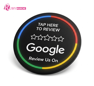 Autocollant PVC rond pour avis Google, carte autocollante avec code QR, étiquette de commentaires, découpe personnalisée, panneau d'avis pour entreprises - Product Image 3