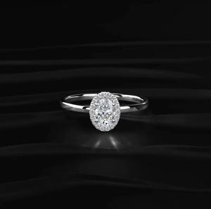 Anillo de Diamantes con Diseño Floral y Piedras de Corte Marquesa en Tono Oro Rosa para Bodas y Regalos, Venta al Por Mayor - Product Image 4